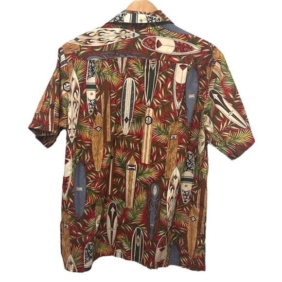 RJC short sleeve cotton button down Hawaiian shirt size Large - Picture 2 of 6